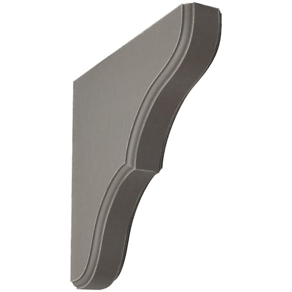 Ekena Millwork 1 3/4"W x 10"D x 10"H Stratford Wood Vintage Decor Bracket, Reclaimed Grey BKTWD02X10X10STGY - main